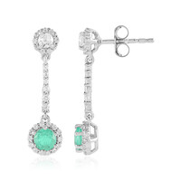 Orecchini in argento con Smeraldo Russo