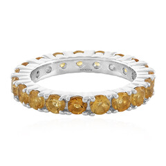 Anello in argento con Citrino
