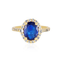 Anello in argento con Spinello Blu Royal