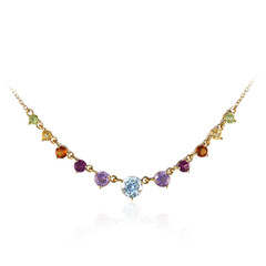 Collana in argento con Topazio Blu Cielo