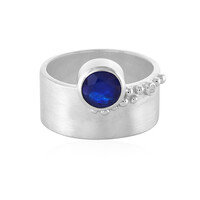 Anello in argento con Zaffiro Blu del Madagascar