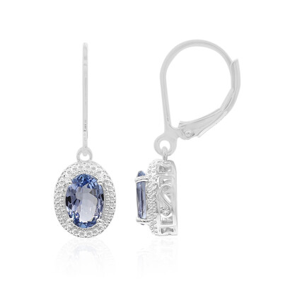 Orecchini in argento con Tanzanite (non riscaldata)