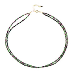 Collana in argento con Rubino Zoisite
