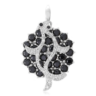 Ciondolo in argento con Spinello Nero