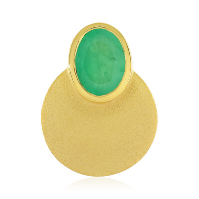 Ciondolo in argento con Smeraldo Socoto (MONOSONO COLLECTION)