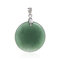 Ciondolo in argento con Avventurina Verde