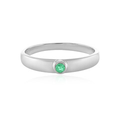 Anello in argento con Smeraldo Colombiano