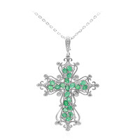 Collana in argento con Smeraldo (Dallas Prince Designs)