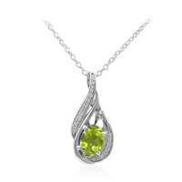 Collana in argento con Peridoto della Birmania