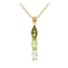 Collana in argento con Tormalina Verde