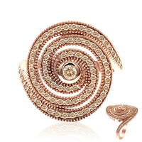 Anello in oro con Diamante Rose de France SI1 di Argyle