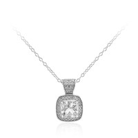 Collana in argento con Topazio Bianco