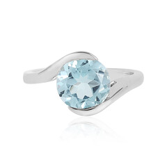 Anello in argento con Topazio Blu Cielo