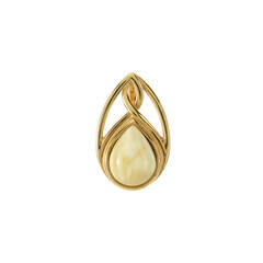 Ciondolo in argento con Ambra Baltica
