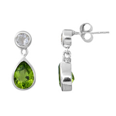 Orecchini in argento con Peridoto