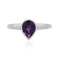 Anello in argento con Ametista Zambiana