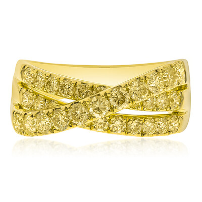 Anello in oro con Diamante Giallo SI2 (CIRARI)