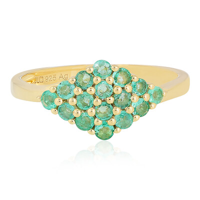 Anello in argento con Smeraldo Colombiano