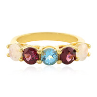 Anello in argento con Rodolite Lampone