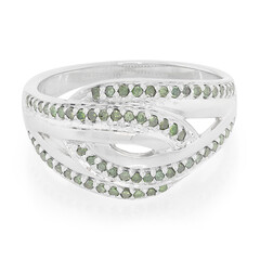 Anello placcato in platino con Diamante Fancy