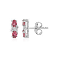Orecchini in argento con Tormalina Rosa Brasiliana