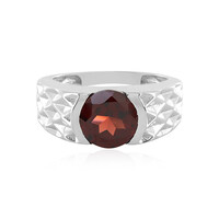 Anello in argento con Granato Mozambico