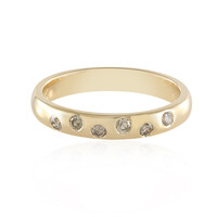 Anello in oro con Diamante Cioccolato SI1