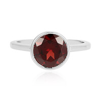 Anello in argento con Granato Mozambico