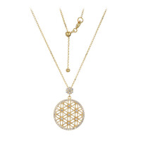 Collana in argento con Topazio Bianco
