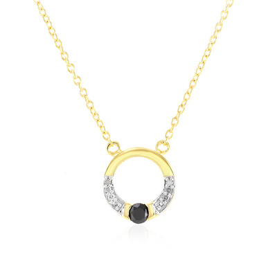 Collana in argento con Diamante Nero