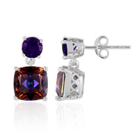 Orecchini in argento con Quarzo Mistico Champagne