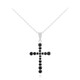 Collana in argento con Zaffiro Nero