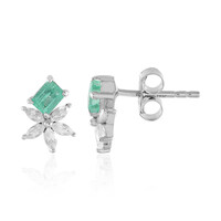 Orecchini in argento con Smeraldo Russo