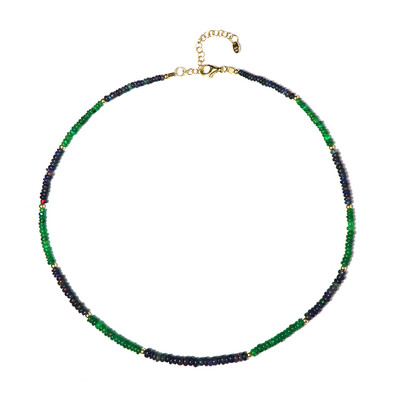Collana in argento con Opale Verde dell'Etiopia (Riya)