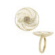Anello in oro con Diamante Champagne I2 (Ornaments by de Melo)