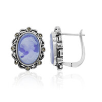 Orecchini in argento con Agata Blue Lace