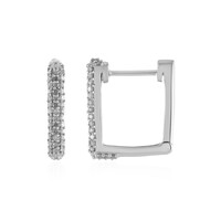 Orecchini in argento con Diamante I4 (J)