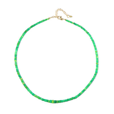 Collana in argento con Opale Verde dell'Etiopia