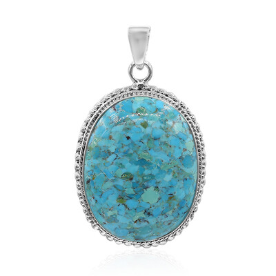 Ciondolo in argento con Turchese Kingman Mohave Blu (Art of Nature)