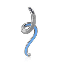 Ciondolo in argento con Zaffiro Blu