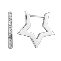 Orecchini in argento con Topazio Bianco