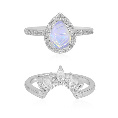 Anello in argento con Opale di Welo