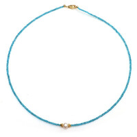 Collana in argento con Apatite Blu