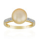 Anello in oro con Perla Dorata dei Mari del Sud Kabira (TPC)