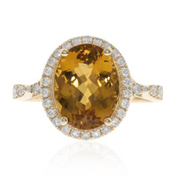 Anello in oro con Topazio Imperiale AAA (CIRARI)