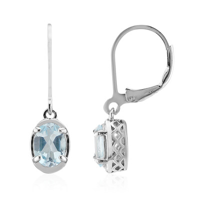 Orecchini in argento con Topazio Blu Cielo