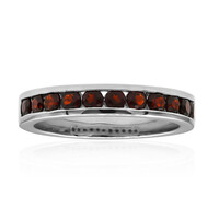 Anello in argento con Granato