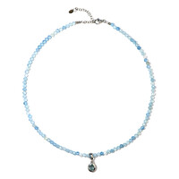 Collana in argento con Acquamarina