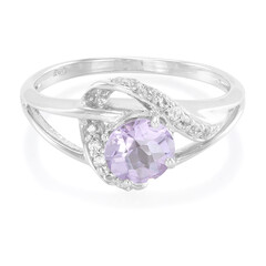 Anello in argento con Ametista Rose de France
