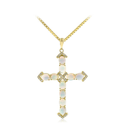 Collana in oro con Opale di Welo AAA